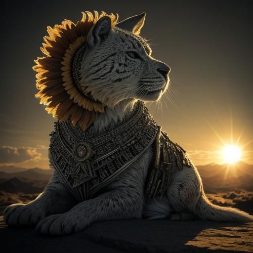Hyperrealistic Sun with Intricate Details in HDR