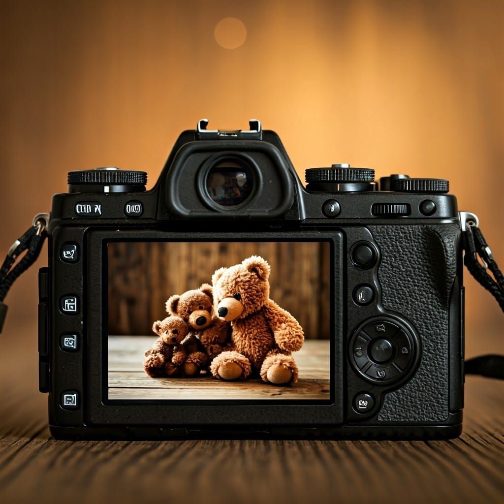 Heartwarming Family Portrait of Adorable Bear Cubs and Mothe...