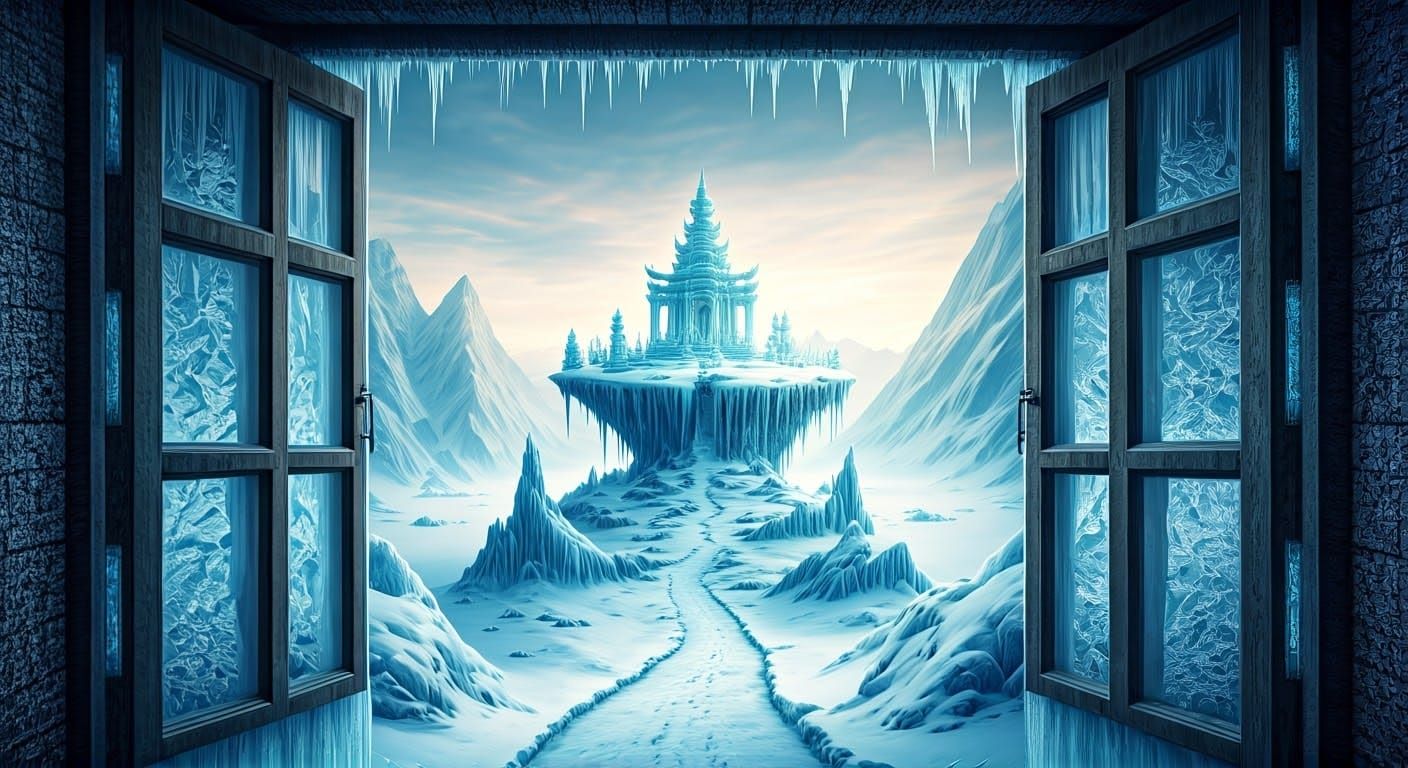 Epic Winter Wonderland with Frosty Shrine