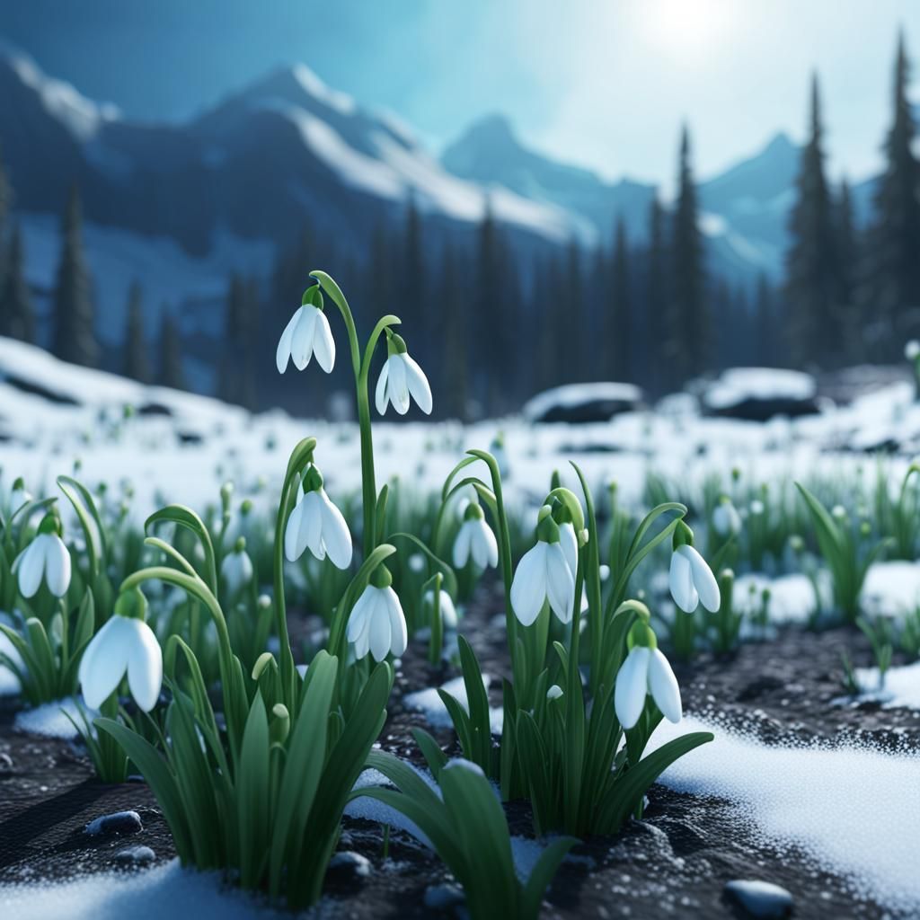 snowdrop flowers