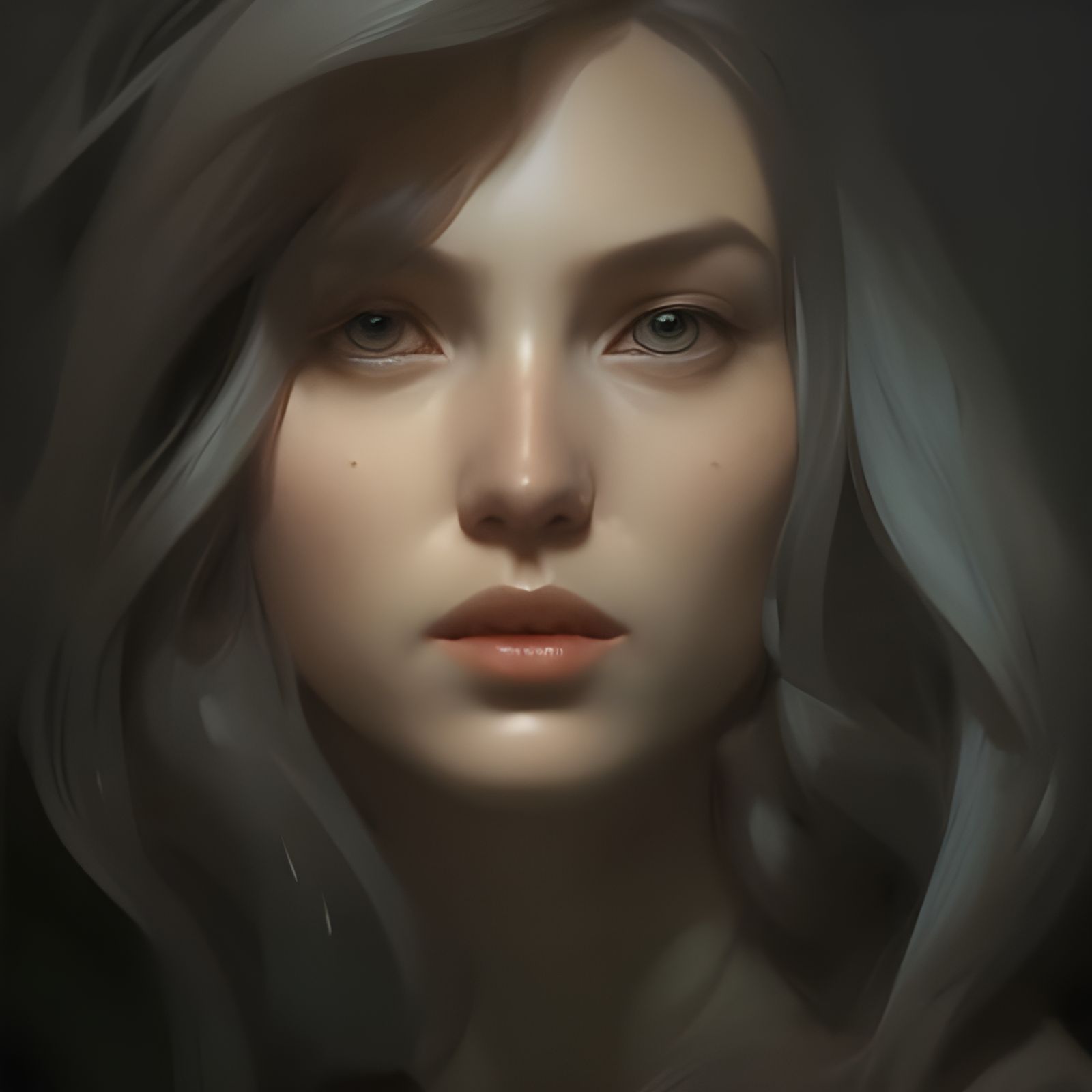 Detailed Portrait in Dynamic Lighting, Trending Art