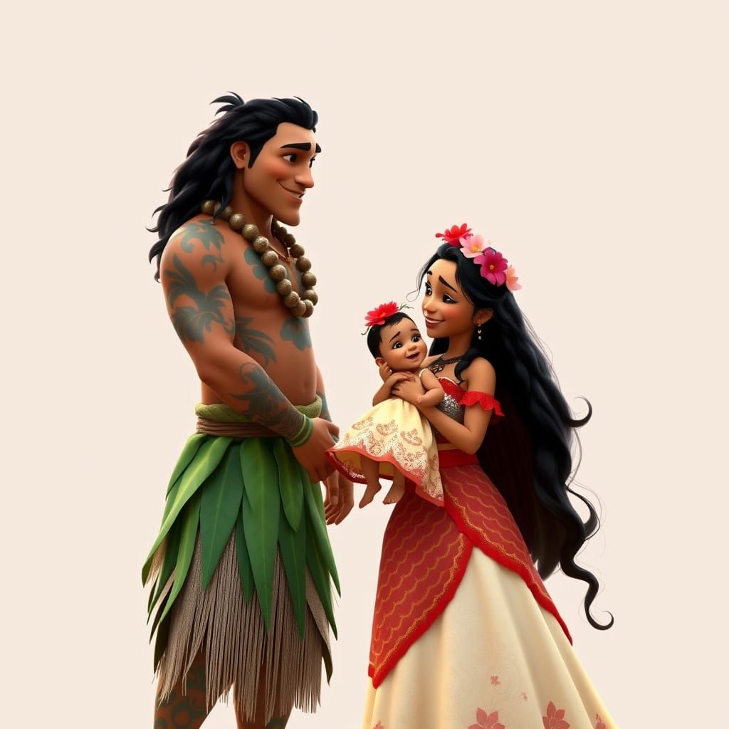 Maui and Moana in Heartwarming Live-Action Scene