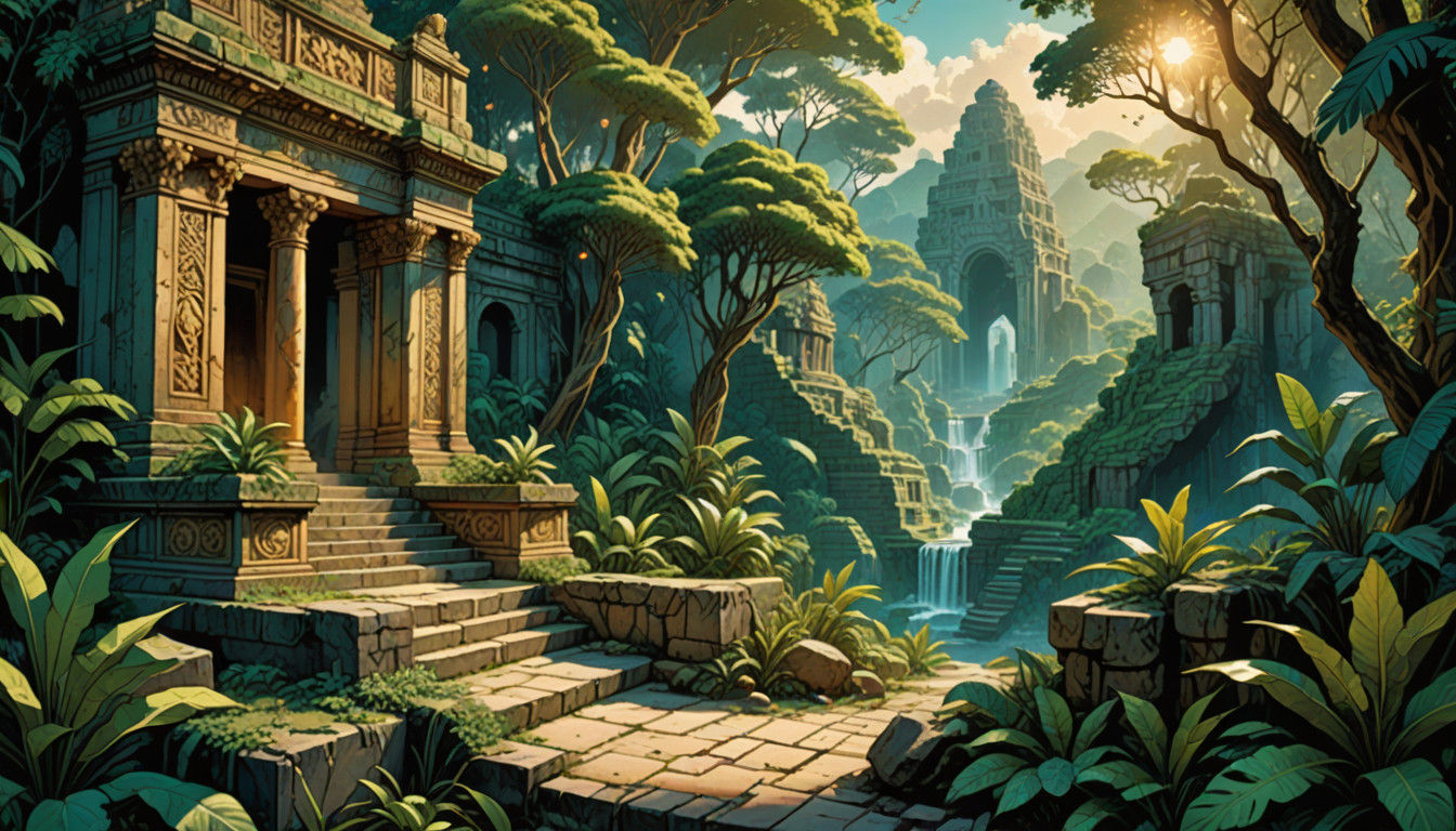 Gods of the Emerald Jungle: A Vibrant Comic Book Masterpiece