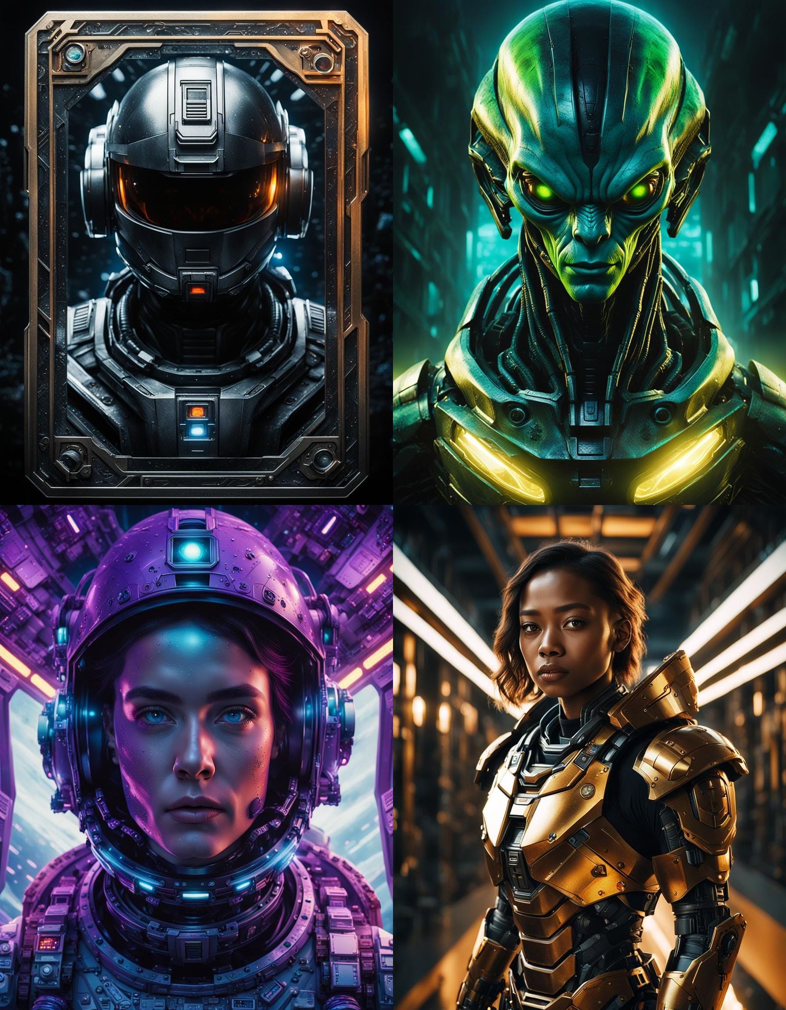 Hyperrealistic Sci-Fi Portrait in High Definition