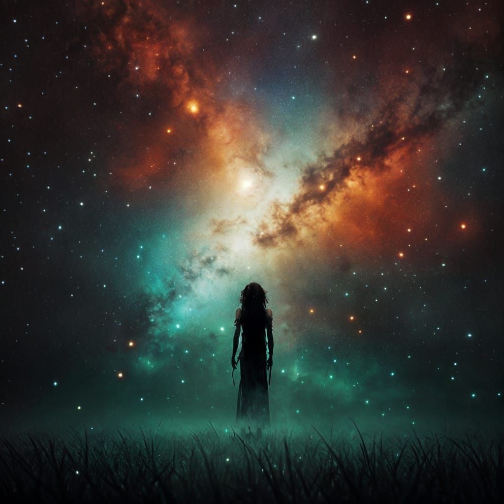 Dark Luminous Scene in Special Effects Style