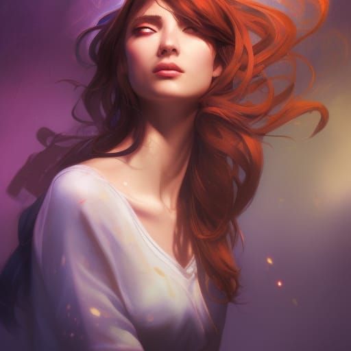 Magic Gathering Portrait in Art Nouveau Style