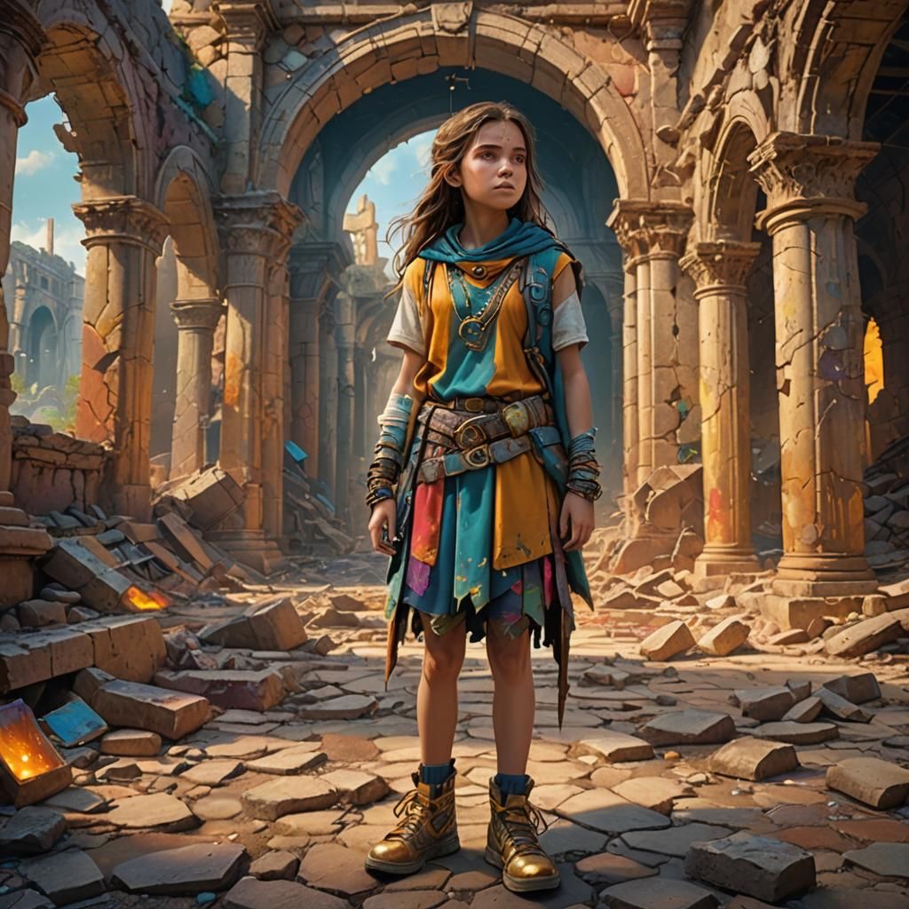 Mystical Ruins: A Hyper-Realistic Fantasy Concept Art