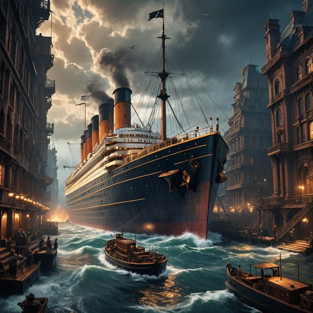 Detailed Painting of the Titanic in Unreal Engine