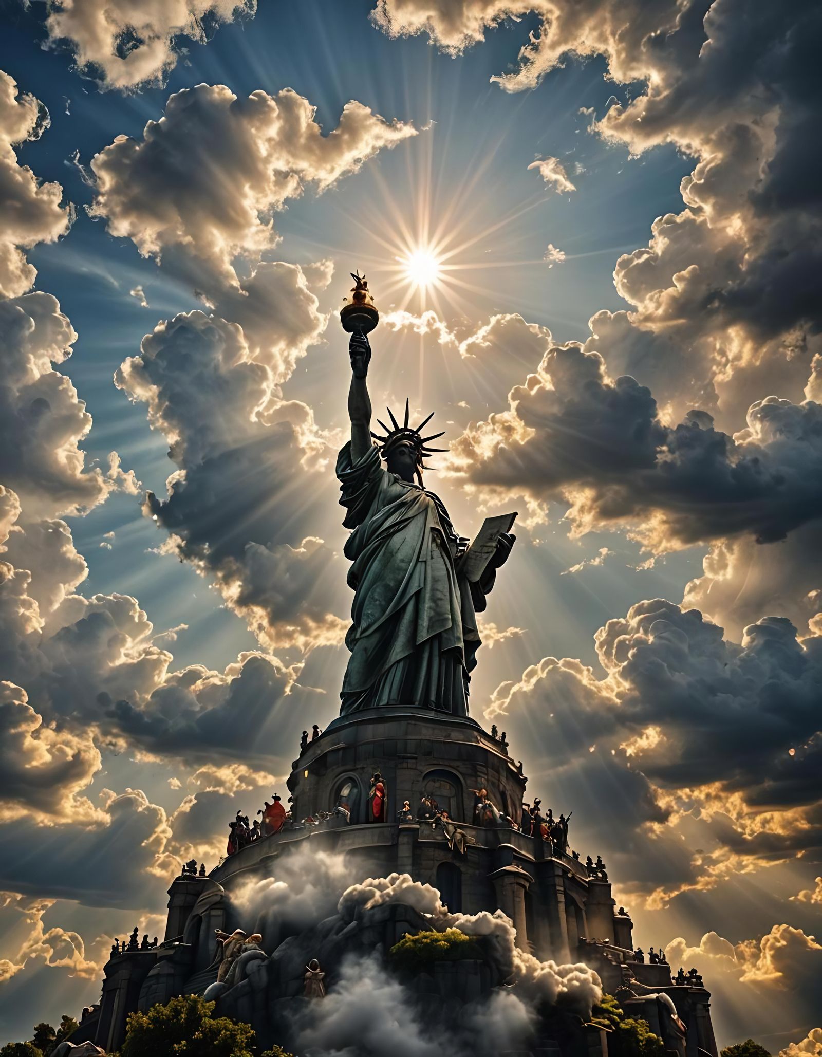 Freedom: A Hyperrealistic and Atmospheric Depiction