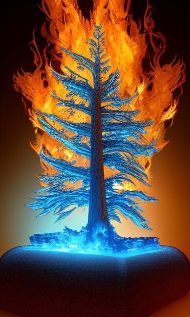 Fiery Crystal Redwood: A Sci-Fi Masterpiece