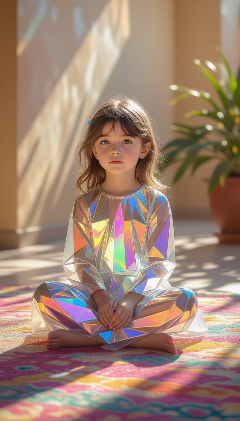 Crystal Child with Rainbow Reflections: Magical Realism