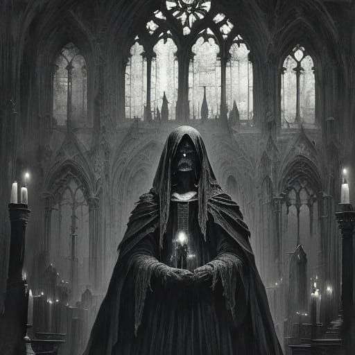 Shadow pact, <lora:Cursed portraits:1.0> a dramatic scene where a child stands face-to-face with a towering entity of da...