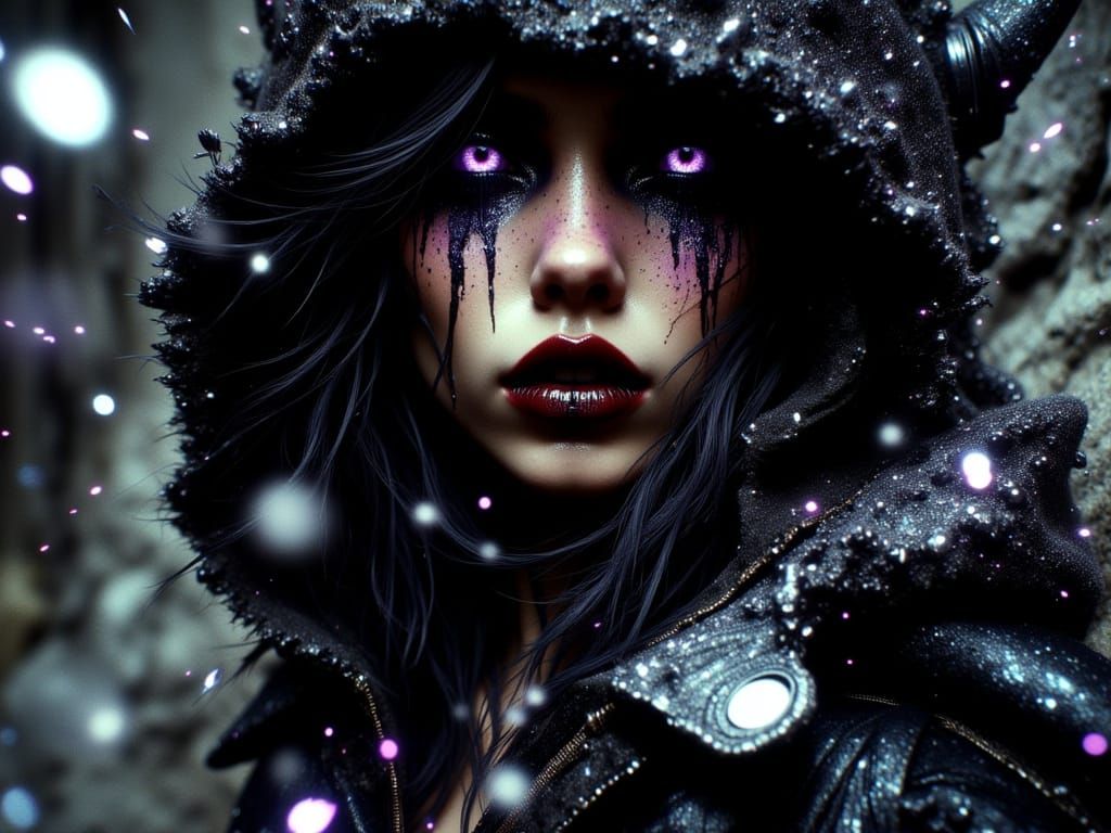 Dark Mood Embodied in Dynamic Portrait