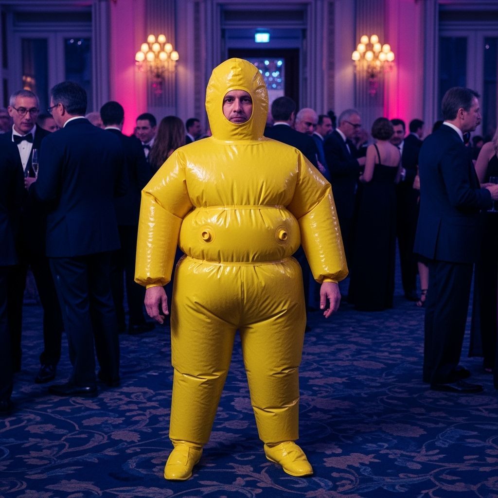 He mistakenly thought it was a formal Hazmat party.