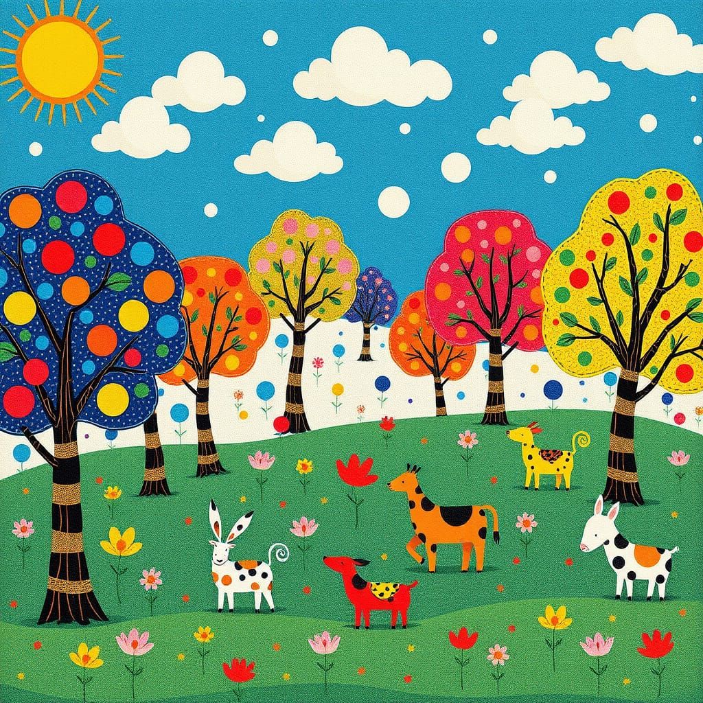 Polka Dot Wonderland Inspired by Pop Surrealism