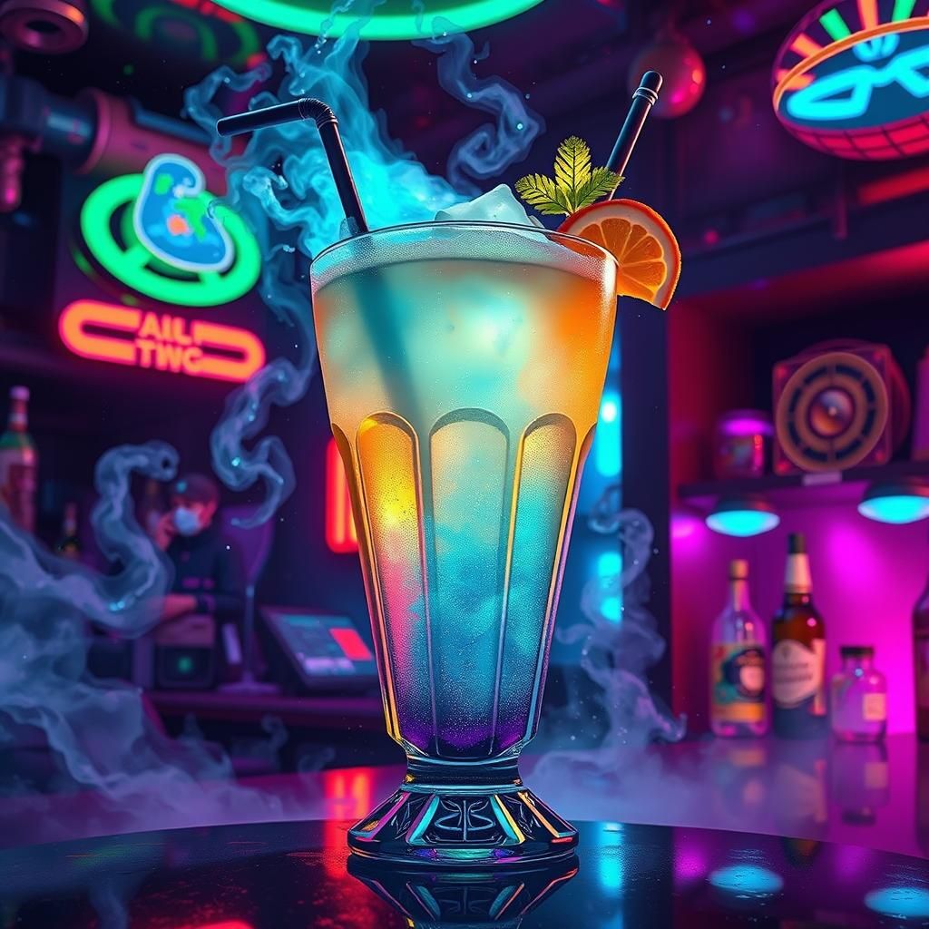 Pan Galactic Gargle Blaster in Pop Art Style