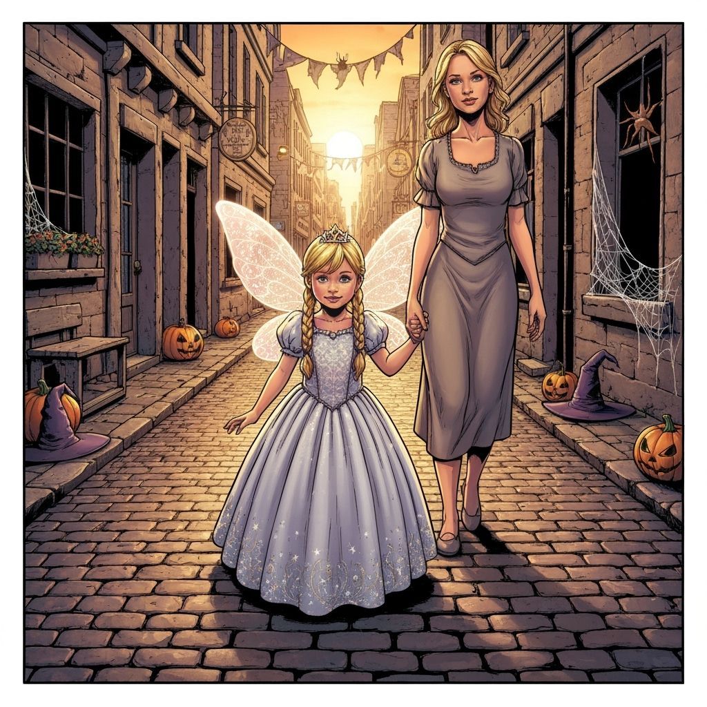 Girl with Fairy Wings in Hyper-Realistic Comic Style