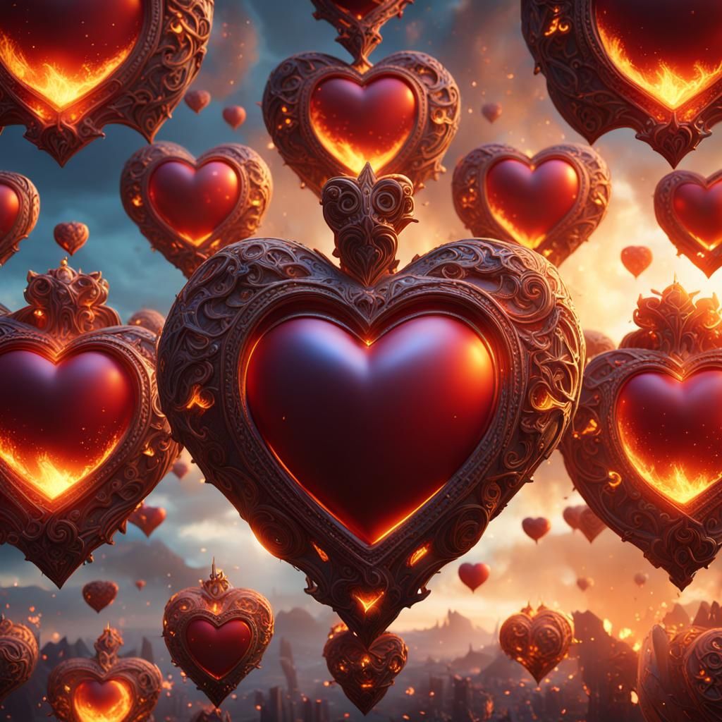 Hearts on Fire: Fantastical Concept Art