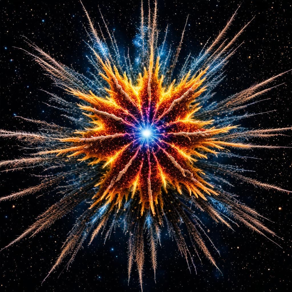 Hyperrealistic Star Explosion in High Definition