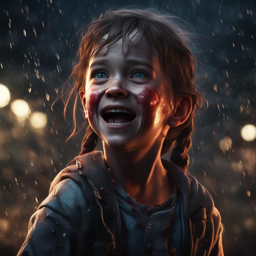 Distressed Girl: Fantasy Concept Art in 8k