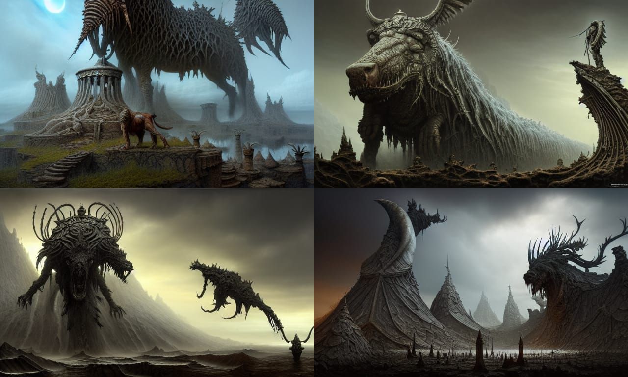 Goddess of Animals in Detailed Digital Art