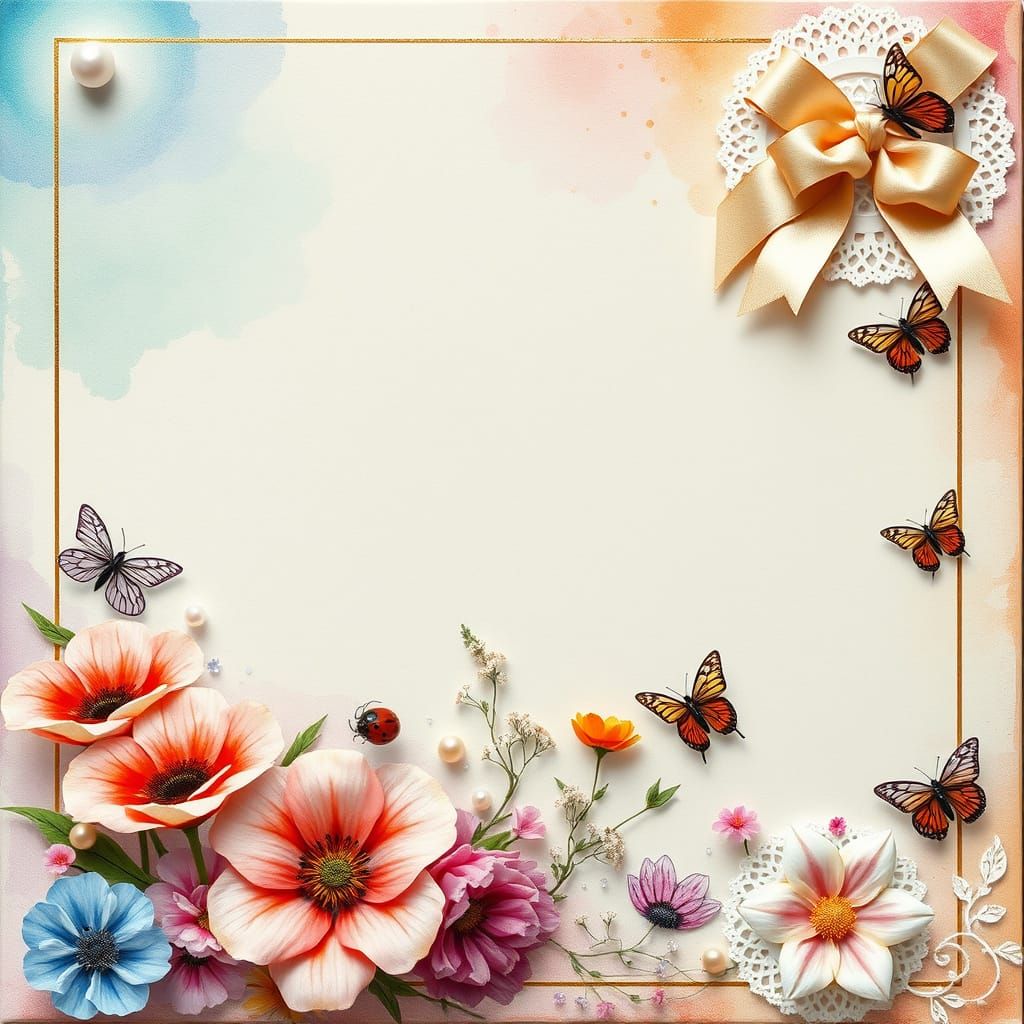 Enchanted Floral Watercolour Journal Page