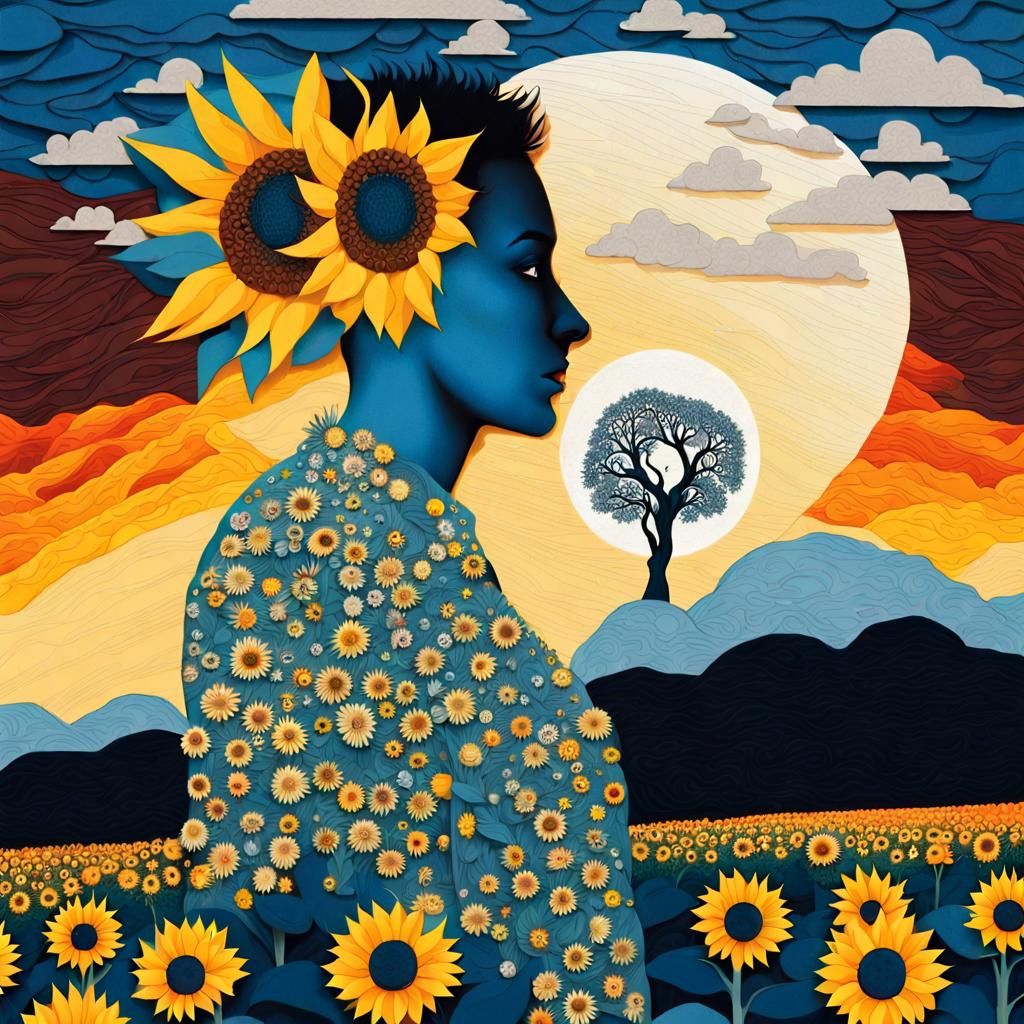 Eldritch Forest Double Exposure in Starry Night