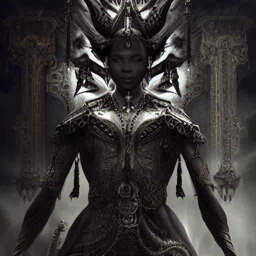 Epic Black Spirit Digital Matte Painting