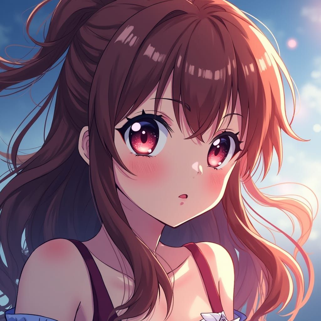 Elegant Anime Heroines in Vibrant Cel-Shaded Style