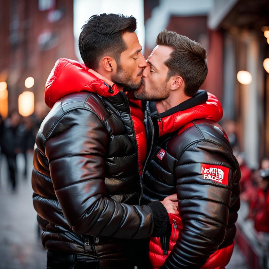 Bikers Embrace: A Moment Captured with Canon Lens