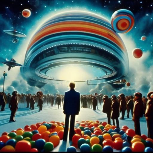 Retro Sci-Fi Scene from 'Candy Cosmos' Movie