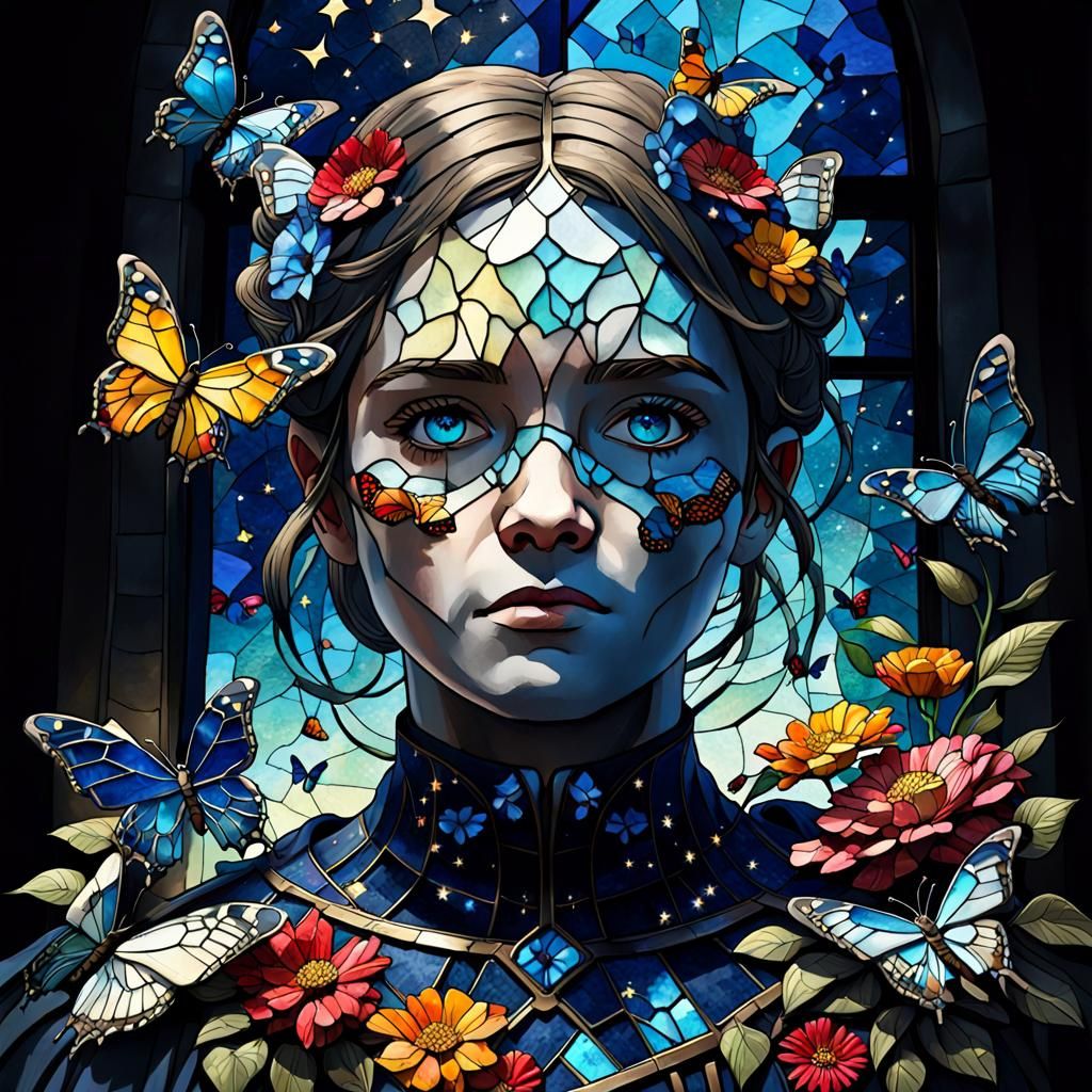 Floral Secret Garden Gate in Hyperdetailed Fantasy Art