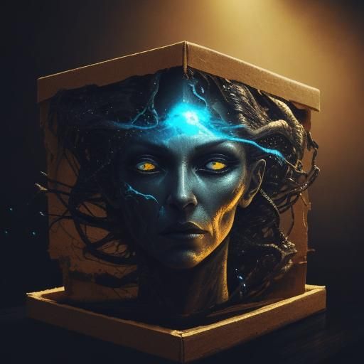 Pandora's Box: A Surrealist Oil Painting