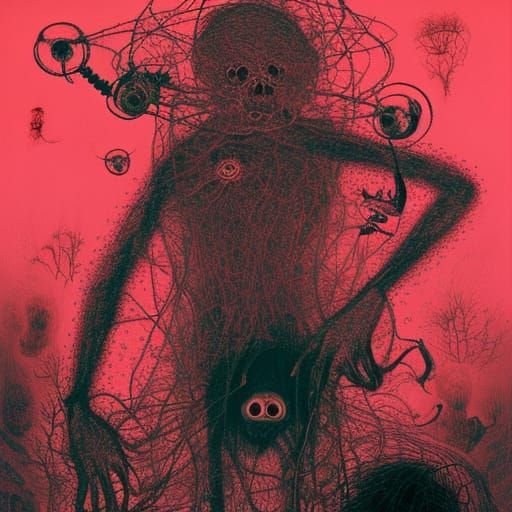 Sinister Sci-Fi: Pubic Hair Symphony Artwork