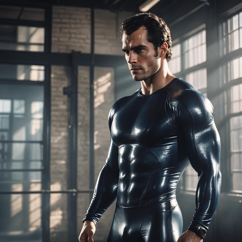 Henry Cavill Flexing in Latex: High-Fashion Gym Photo