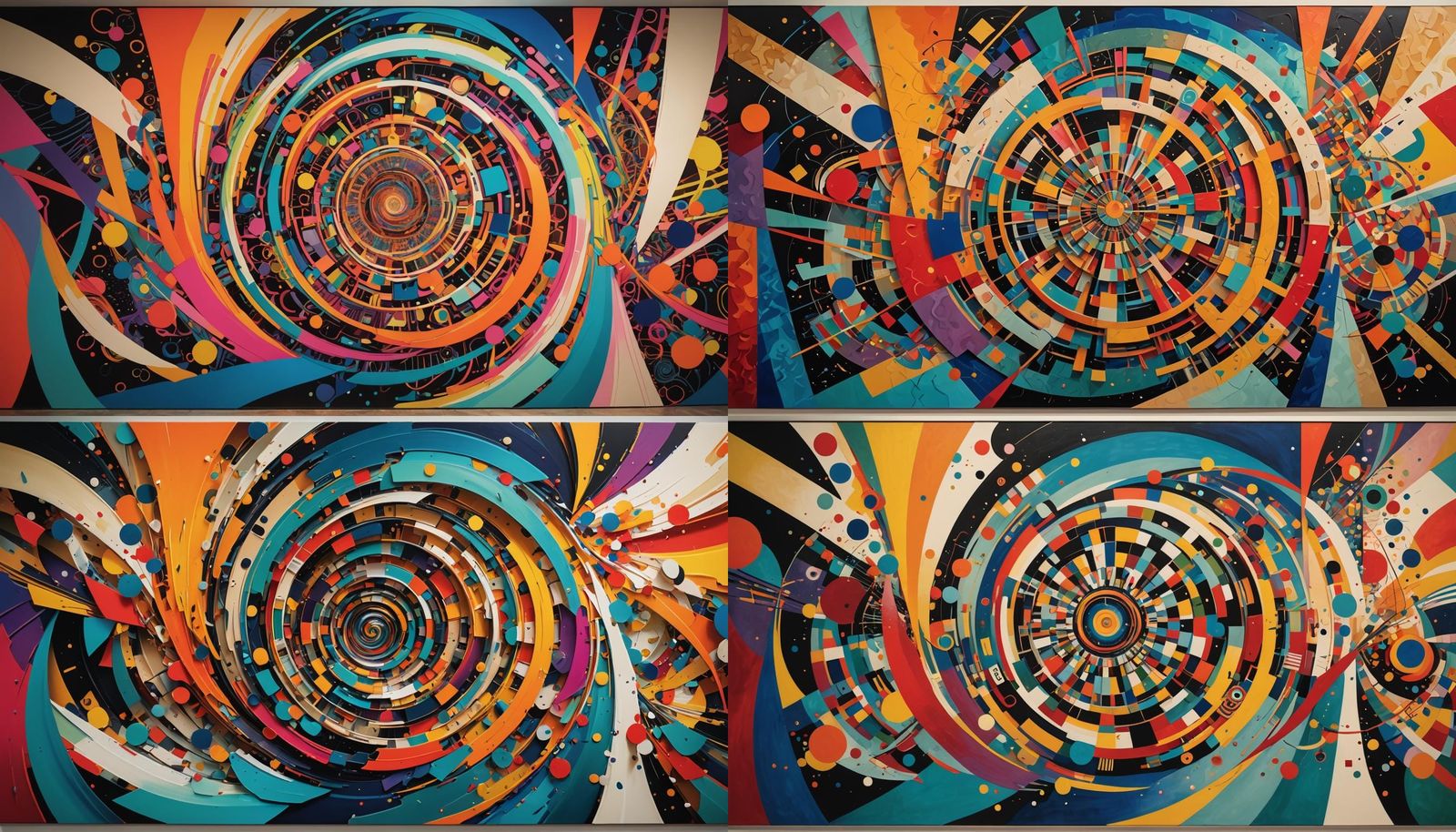 Dream Vision: Intricate Modern Geometric Abstract Art