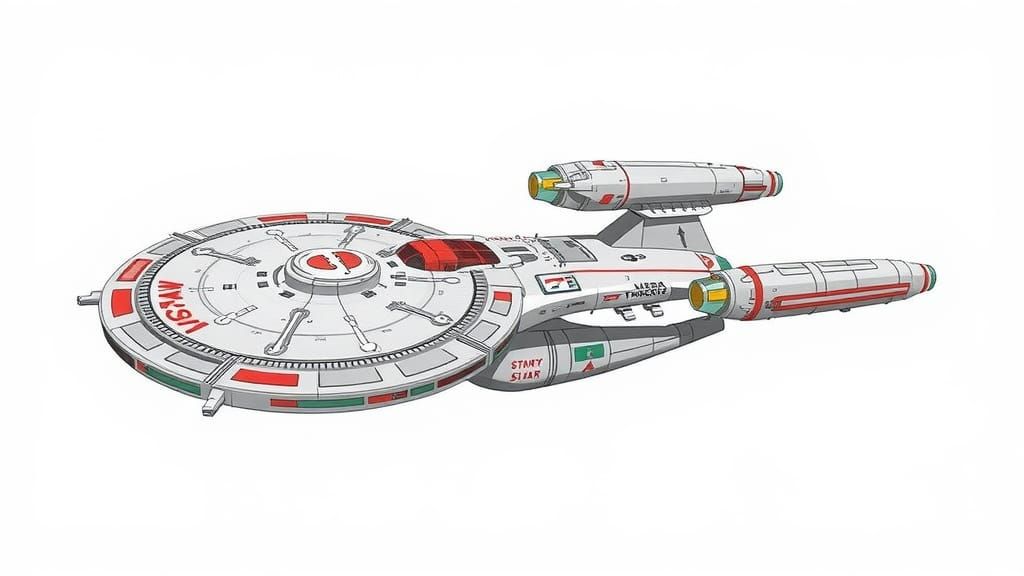 USS Enterprise Schematic Concept Art