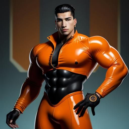 The Rubber-Suit Heroes: Orange Rubber Man
