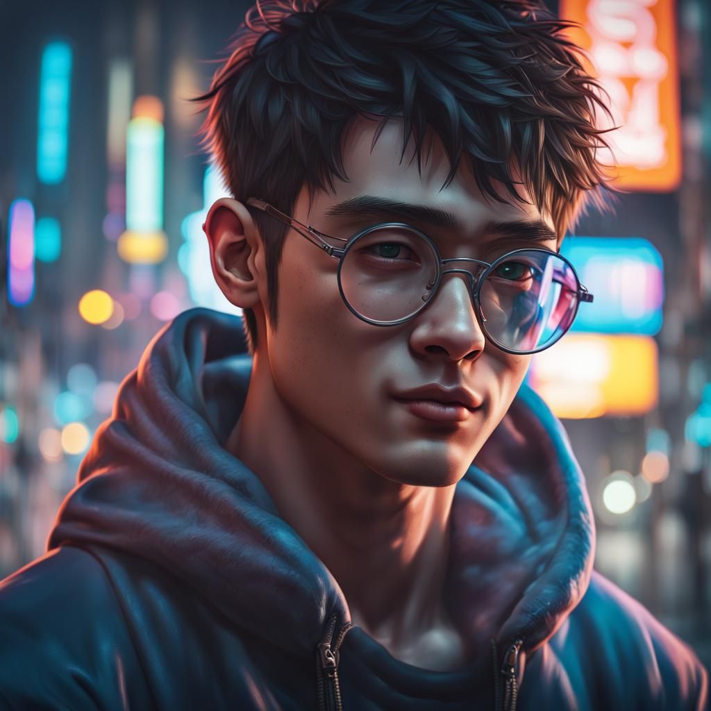 beautiful muscular twink boy, stunning eyesight, wearing hoo...