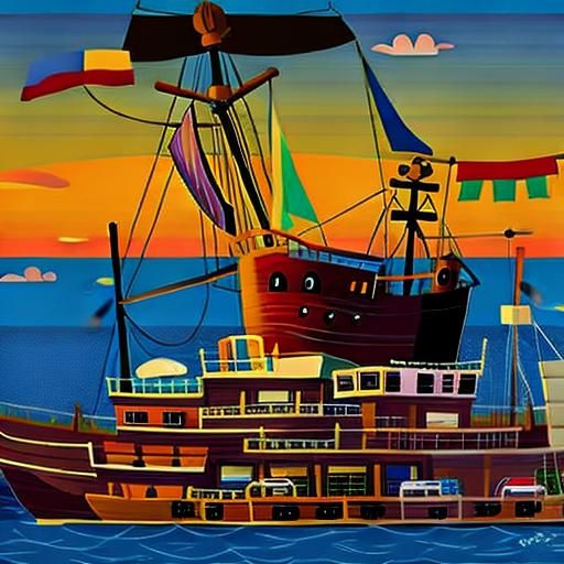 Photorealistic 3D Maximalist Scene in Red and Gold