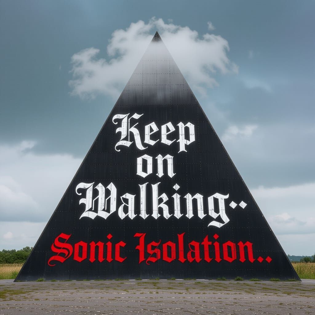 Metal Mountain with Gothic Graffiti