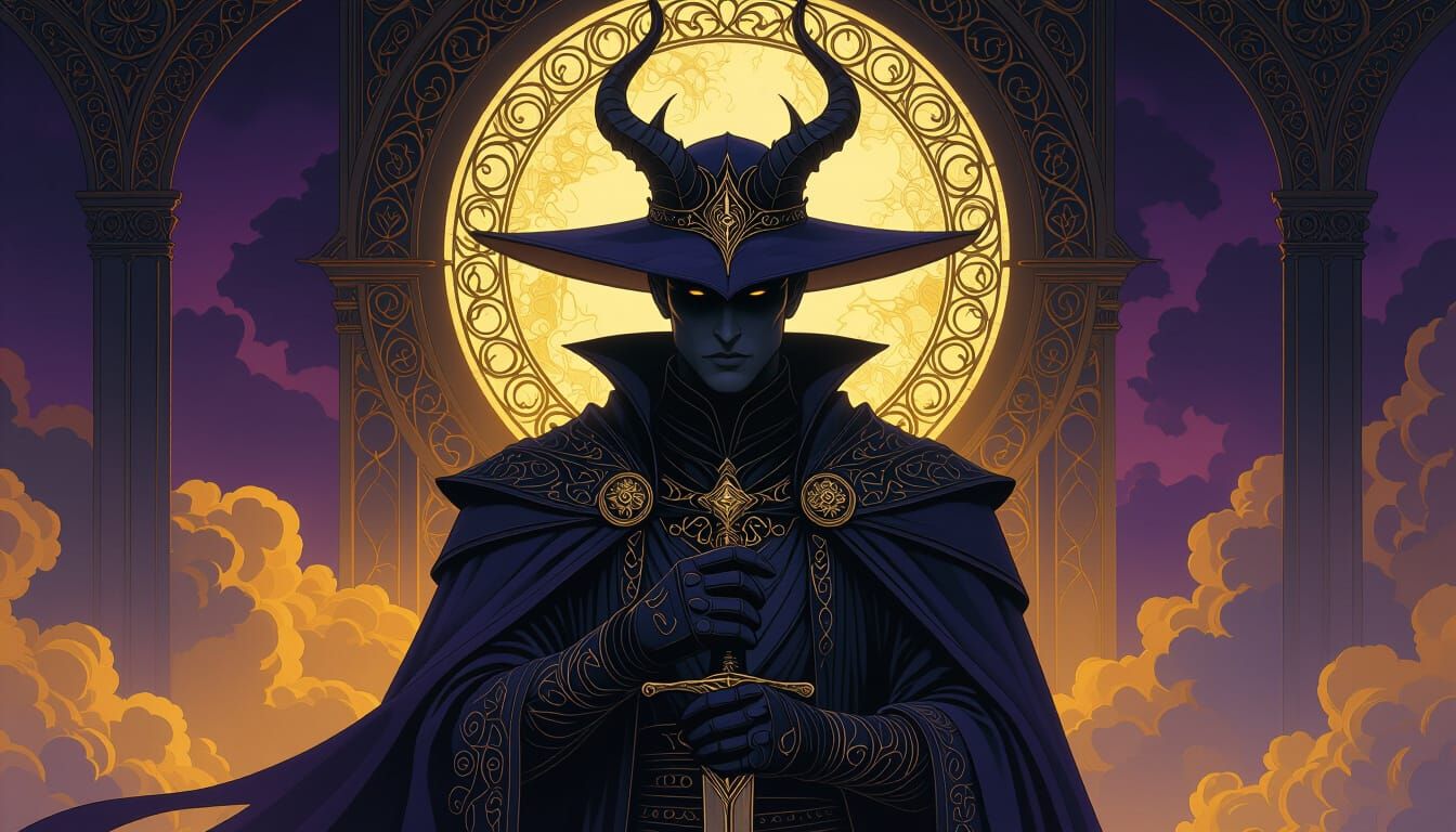 Dark Fantasy Masterpiece with Dynamic Lighting