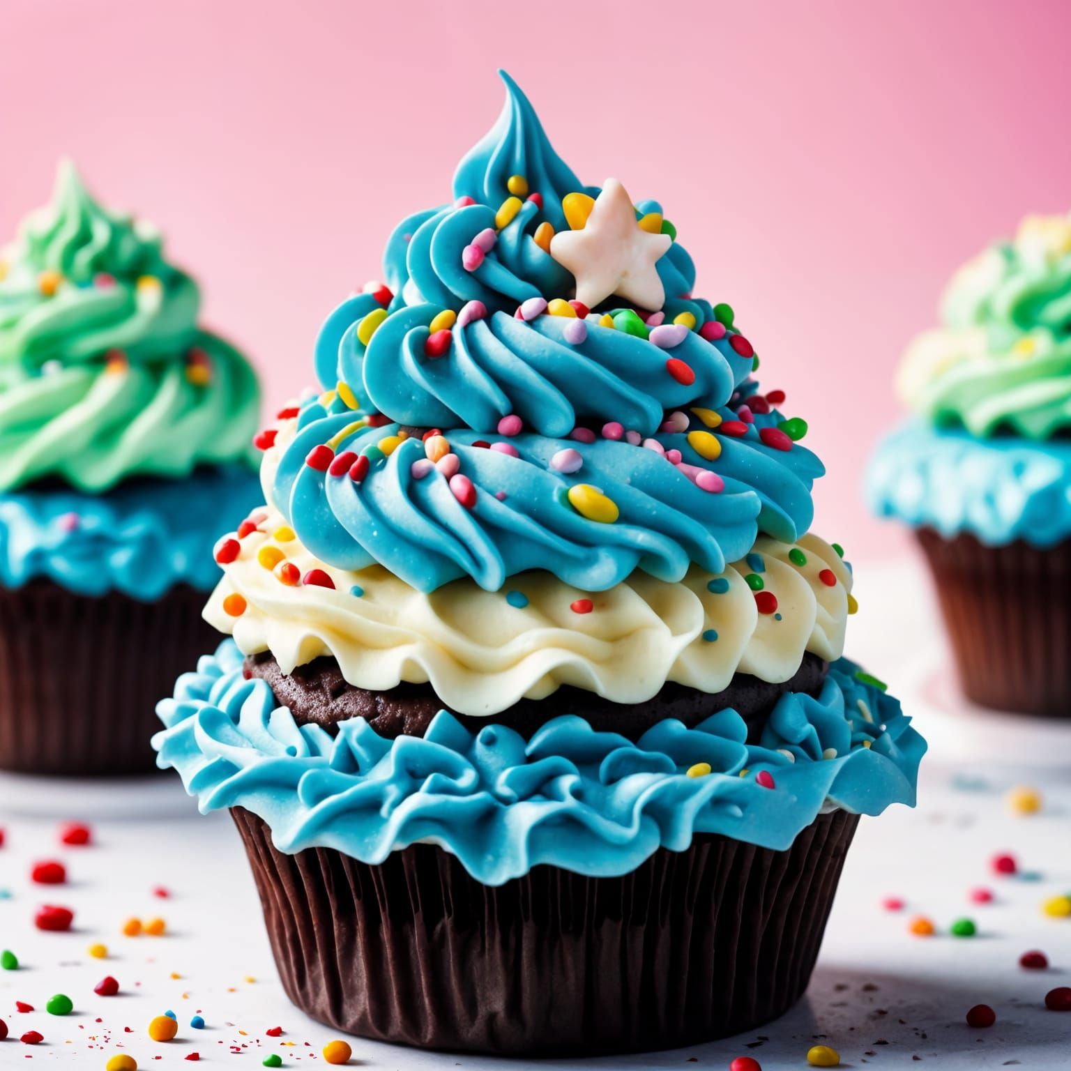 Perfectly Focused Photograph of a Cupcake