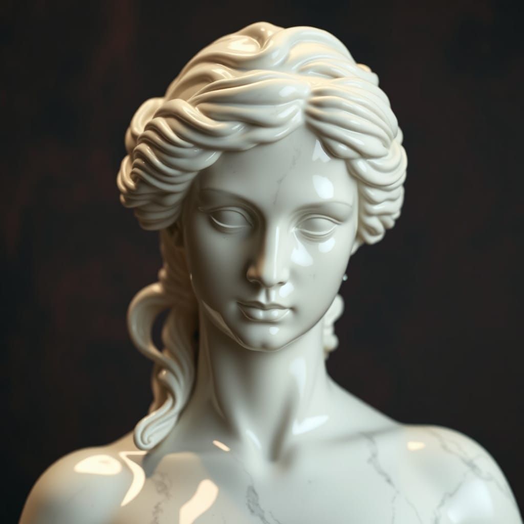 Venus in Liquid Chrome Sculpture