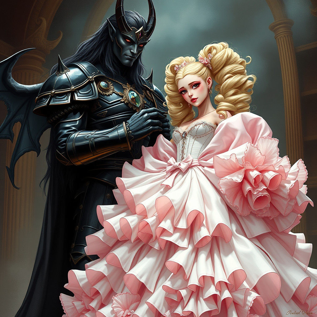 Demon King Corsets a Sissy Bride