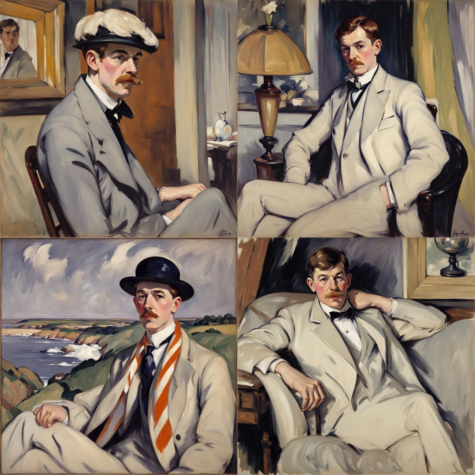 Scottish Colourists Style Abstract Painting