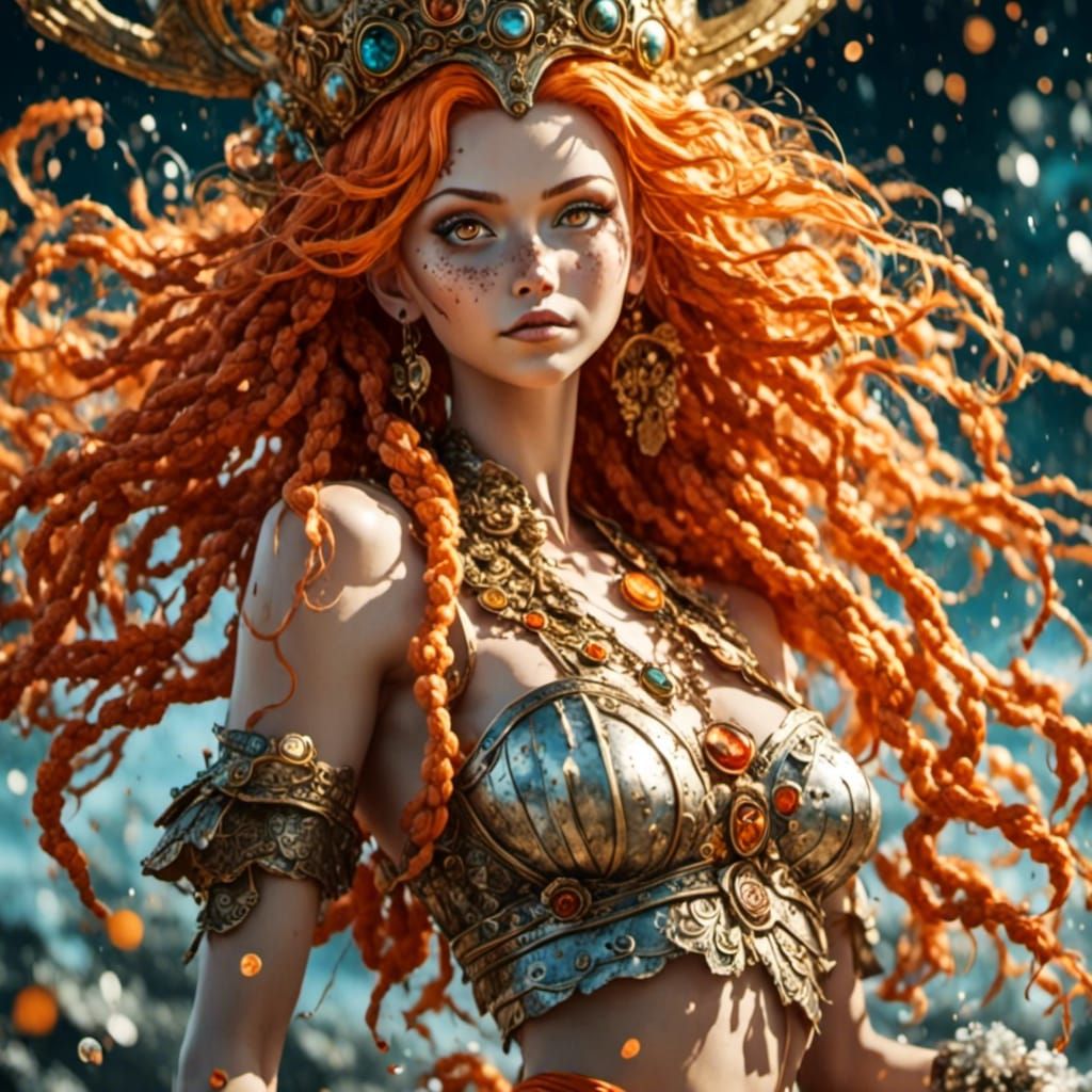 Nami from One Piece with Staff