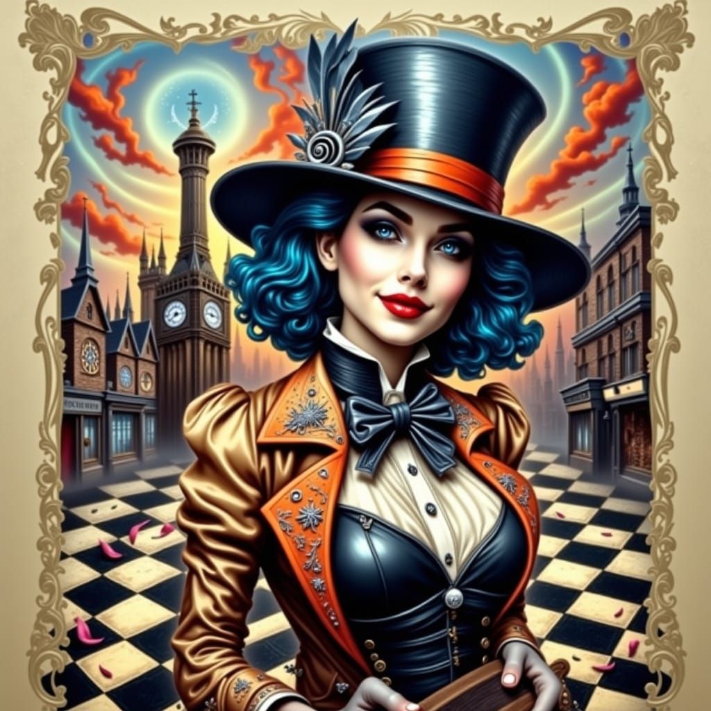 Ethereal Victorian Enigma in Whimsical Dreamscapes