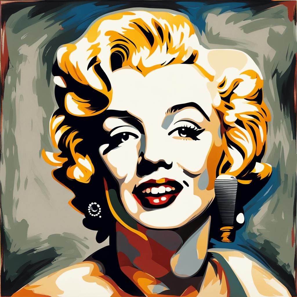 Marilyn Monroe Portrait in Classical Style