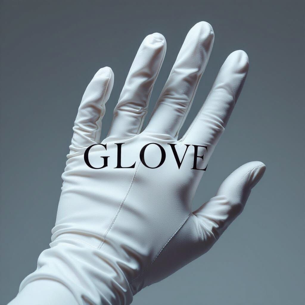Elegant Gloved Hand Spelling GLOVE